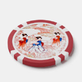 Geishas im Garten Pokerchips (Einzeln)