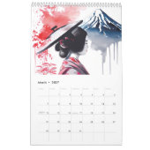 Geishas in Aquarell – 2026 Kalender (Mär 2027)