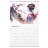 Geishas in Aquarell – 2026 Kalender (Jan 2027)