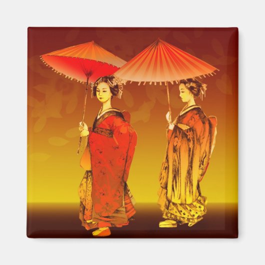 Geishas parasoles magnet (Vorne)