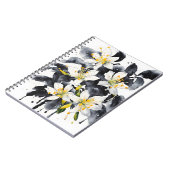 Geißblatt - Aquarellblumen Notizblock (Linke Seite)