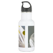 Geißblatt-Blumen-Blumenblätter Edelstahlflasche (Rückseite)