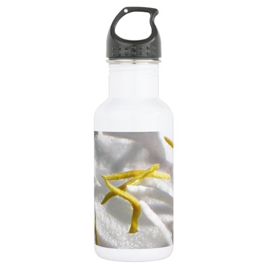 Geißblatt-Blumen-Blumenblätter Edelstahlflasche (Vorderseite)
