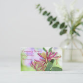 Geißblatt-Blumen-Foto Visitenkarte (Stehend Vorderseite)