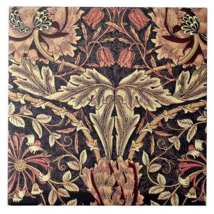 Geißblatt, ein Design von William Morris, Fliese