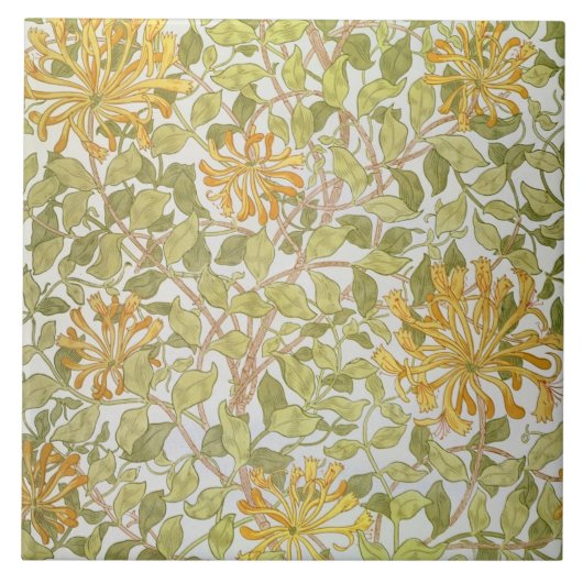 "Geißblatt" Entwurf, 1883 Fliese (Vorderseite)