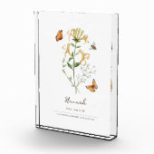 Geißblatt-Geburtsmonatsblume Fotoblock (Rechts)