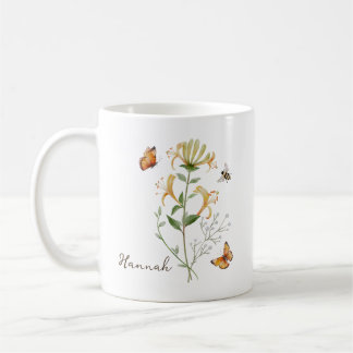 Geißblatt-Geburtsmonatsblume Kaffeetasse