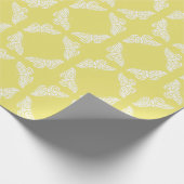 Geißblatt-Kunst-und Handwerks-Schmetterlinge Geschenkpapier (Ecke)