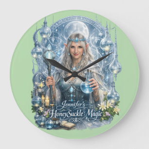 Geißblatt-Magie Große Wanduhr