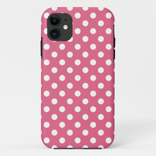 Geißblatt-rosa Tupfen iPhone 5 Fall Case-Mate iPhone Hülle (Rückseite)