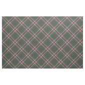 Geißblatt rosa und dunkelgrüner Tartan Stoff (Yard (91,4 cm))