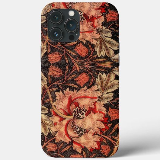 Geißblatt Vintage-Blumenmuster Case-Mate iPhone Hülle (Rückseite)