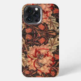 Geißblatt Vintage-Blumenmuster iPhone 13 Pro Max Hülle