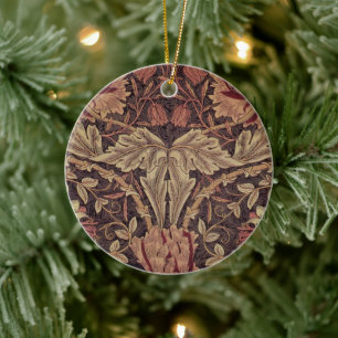 Geißblatt von William Morris, Gartenblumen Kunst Keramik Ornament