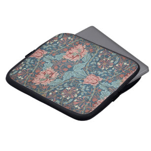 Geißblatt von William Morris, Vintage-Blumen-Kunst Laptopschutzhülle