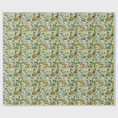 Geißblatt-William-Morris-Muster-Geschenkpapier Geschenkpapier (Flach)