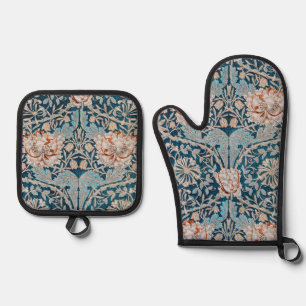 Geißblatt, William Morris Ofenhandschuh & Topflappen-Set