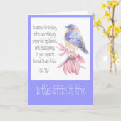 Geißelgartenvogel Karte (Gelbe Blume)