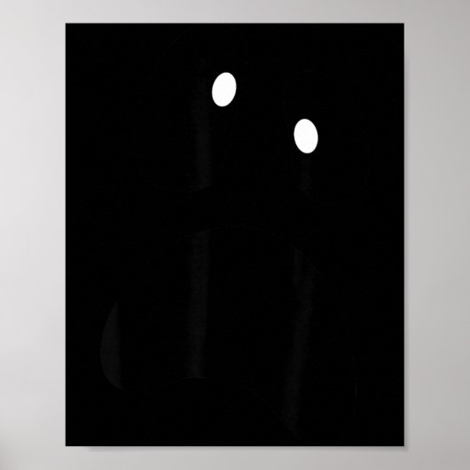 Geist albernes Gesicht Gruseliger Halloween-Geist Poster (Vorne)