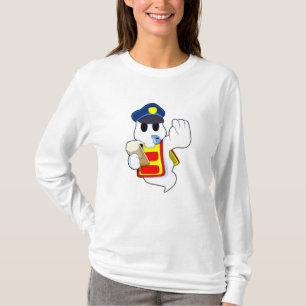 Geist als Polizeibeamter mit Pfeifen T-Shirt