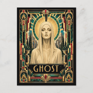 Geist, Art Deco Mythisch Postkarte