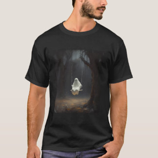 Geist auf einem Schaukel im Forest Halloween-Kostü T-Shirt