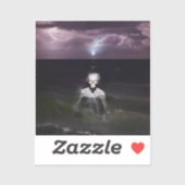 Geist auf See - Ölgemälde Aufkleber (Blatt)