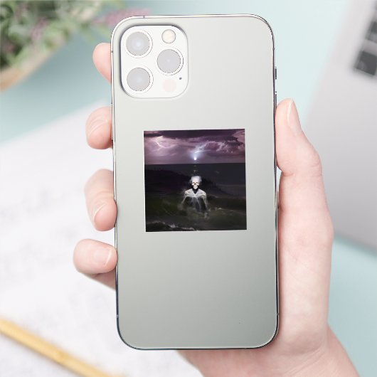 Geist auf See - Ölgemälde Aufkleber (Telefon)