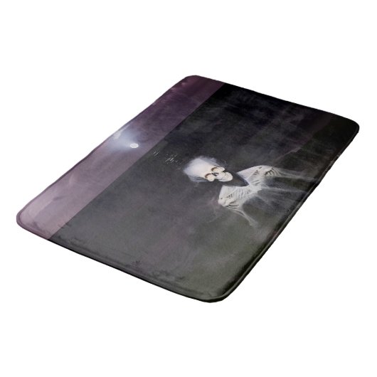 Geist auf See - Ölgemälde Badematte (Schrägansicht)