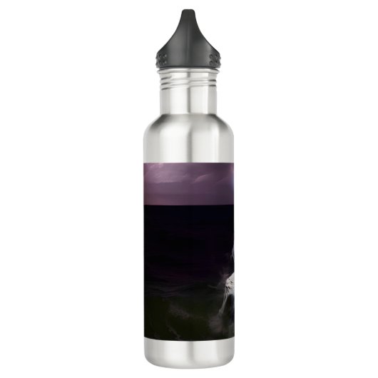 Geist auf See - Ölgemälde Edelstahlflasche (Links)