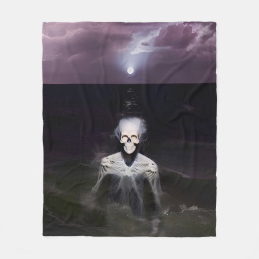 Geist auf See - Ölgemälde Fleecedecke (Vorderseite)