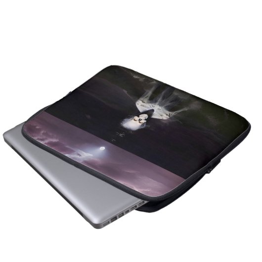 Geist auf See - Ölgemälde Laptopschutzhülle (Vorne Knopf)