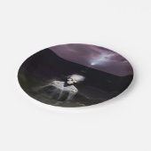 Geist auf See - Ölgemälde Pappteller (Schrägansicht)