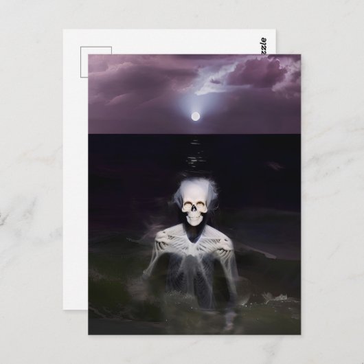 Geist auf See - Ölgemälde Postkarte (Vorne/Hinten)