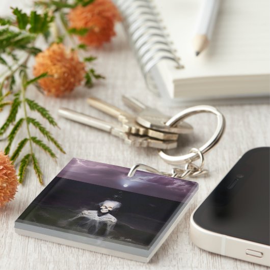 Geist auf See - Ölgemälde Schlüsselanhänger (Vorderseite rechts)