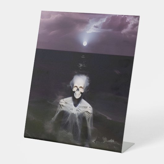Geist auf See - Ölgemälde Sockelschild (Vorderseite)