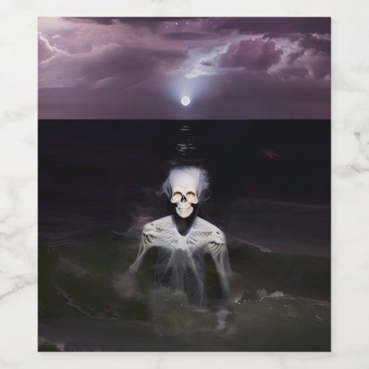 Geist auf See - Ölgemälde Weinetikett (Einzelnes Label)