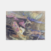 Geist-Baby-Wiegenlied Warwick Goble schöne Kunst Fleecedecke (Vorderseite (Horizontal))