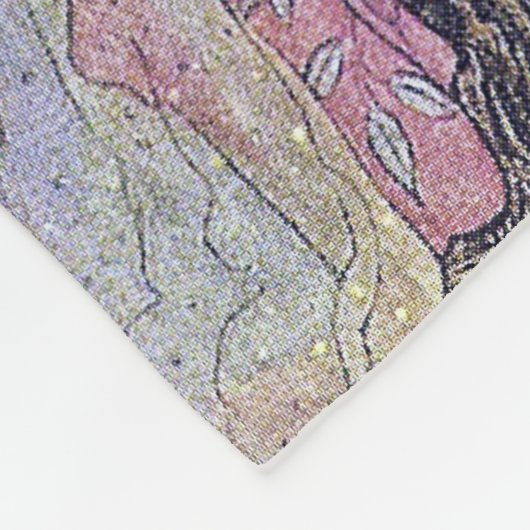 Geist-Baby-Wiegenlied Warwick Goble schöne Kunst Fleecedecke (Ecke)