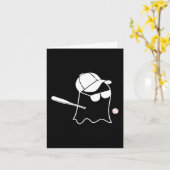 Geist Baseball Halloween Kostüm Lustiger Baseball Karte (Gelbe Blume)