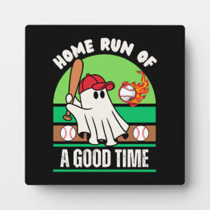 Geist Baseballspieler Halloween Fotoplatte