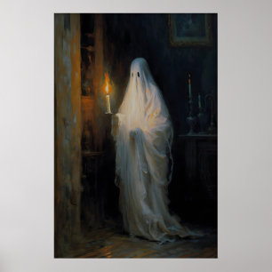 Geist bei Kerzenlicht, Vintage Poster, Kunstposter Poster