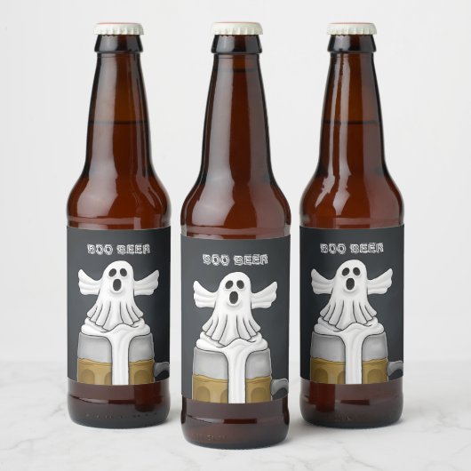 Geist Boo Bierflaschenetikett (Flaschen)