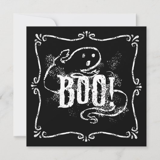 Geist Boo Einladung (Vorderseite)