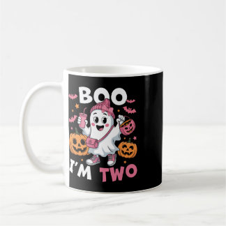 Geist Boo ich bin zwei 2. Geburtstag Kinder Hallow Kaffeetasse