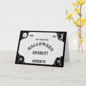 Geist-Brett-Halloween-Geist-Gruß-Karte Karte (Gelbe Blume)