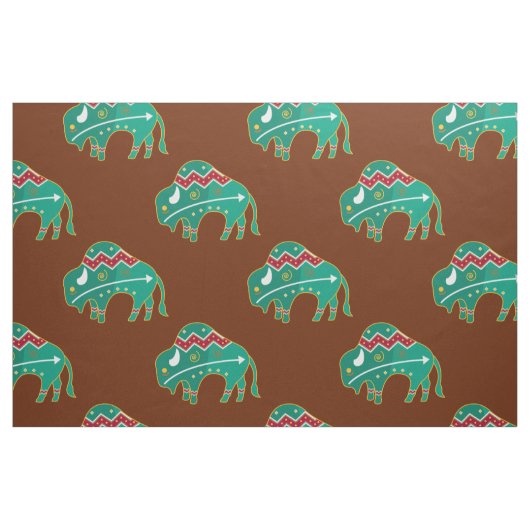 Geist-Büffel Stoff (Fat Quarter (45,7 x 55,9 cm))