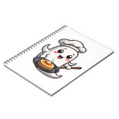Geist-Chef � Lustiger Halloween-Kochtee Notizblock (Linke Seite)
