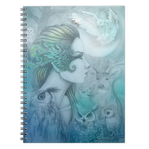 Geist der Artemis Göttin Diana Fantasy-Kunst Notizblock